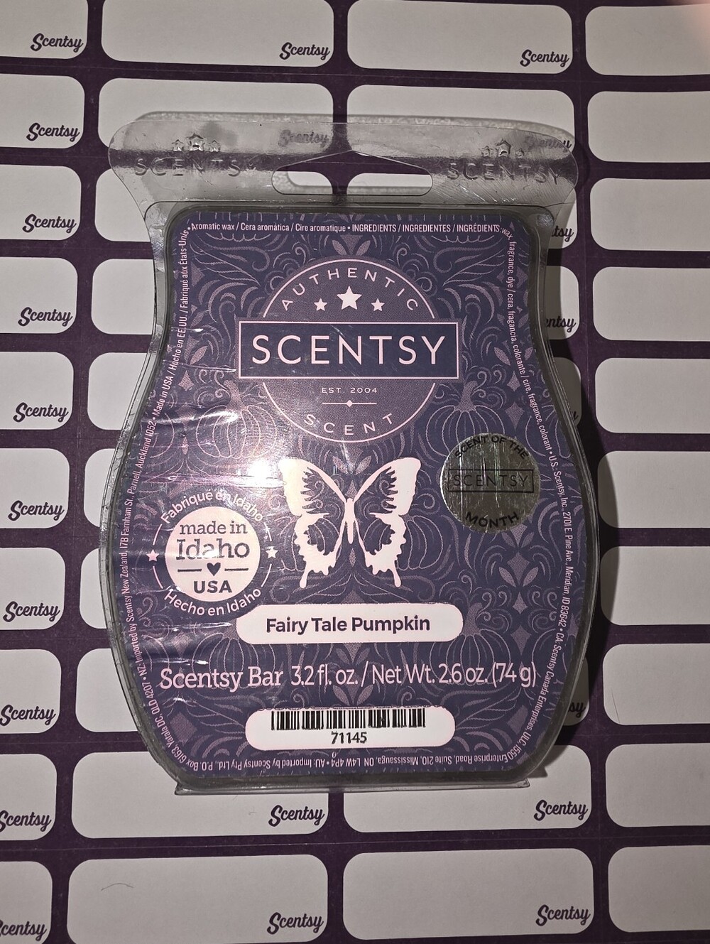 New! 3/$21 Scentsy Fairy Tale Pumpkin Wax Bar